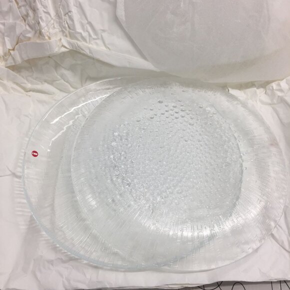 Vintage iittala i Finland Ultima Thule Design Tapio Wirkkala Two 10" Plates NIB - Picture 6 of 10